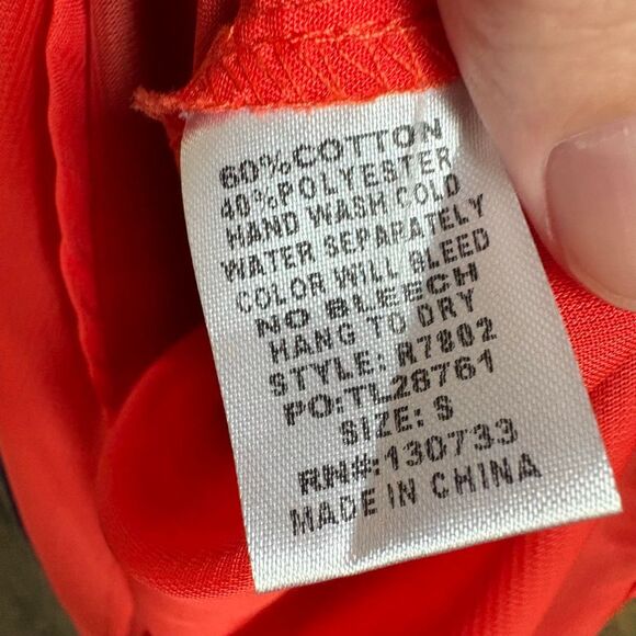 umgee Orange Blue Sleeveless Dress Women's S Excellent Preworn Condition - Picture 4 of 11